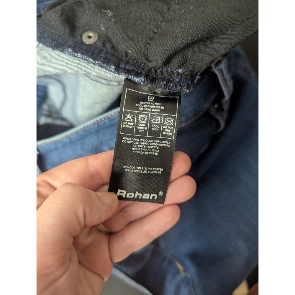 Rohan Jeans Womens 12 Regular Blue Flex Jeans Slim Cut Medium Wash Denim - Picture 6 of 10